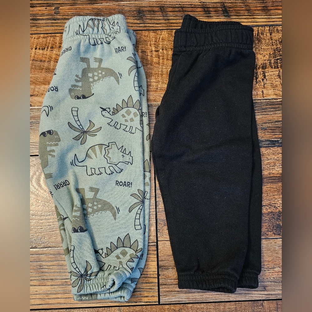 Garanimals Baby Boy Fleece Lined Pants Size 12M (Set Of 2)